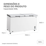 Freezer Horizontal Midea 508 Litros 2 Tampas Inverter thumbnail