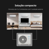 Ar Condicionado Tri Split Total Inverter Plus Wifi 30.000 BTUs - 2 de 9.000 e 1 de 12.000 BTUs Quente e Frio 220V thumbnail