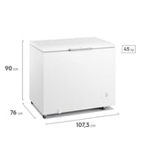 Freezer Horizontal Electrolux HI330 315 Litros Branco thumbnail
