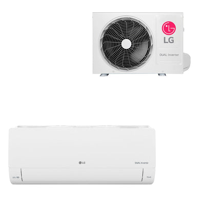 Conjunto ar-condicionado LG Dual Inverter AI Voice: evaporadora e condensadora