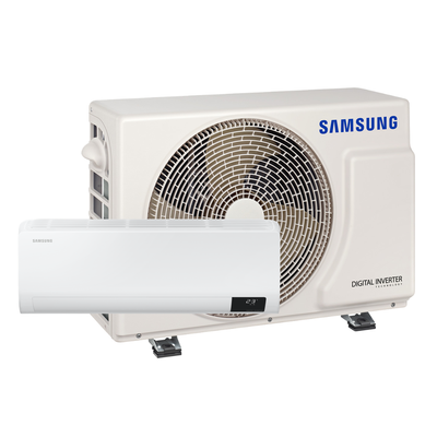 Ar Condicionado Split Inverter Samsung 9.000 BTUs Frio 220V AR09TVHZDWKNAZ - conjunto evaporadora e condensadora